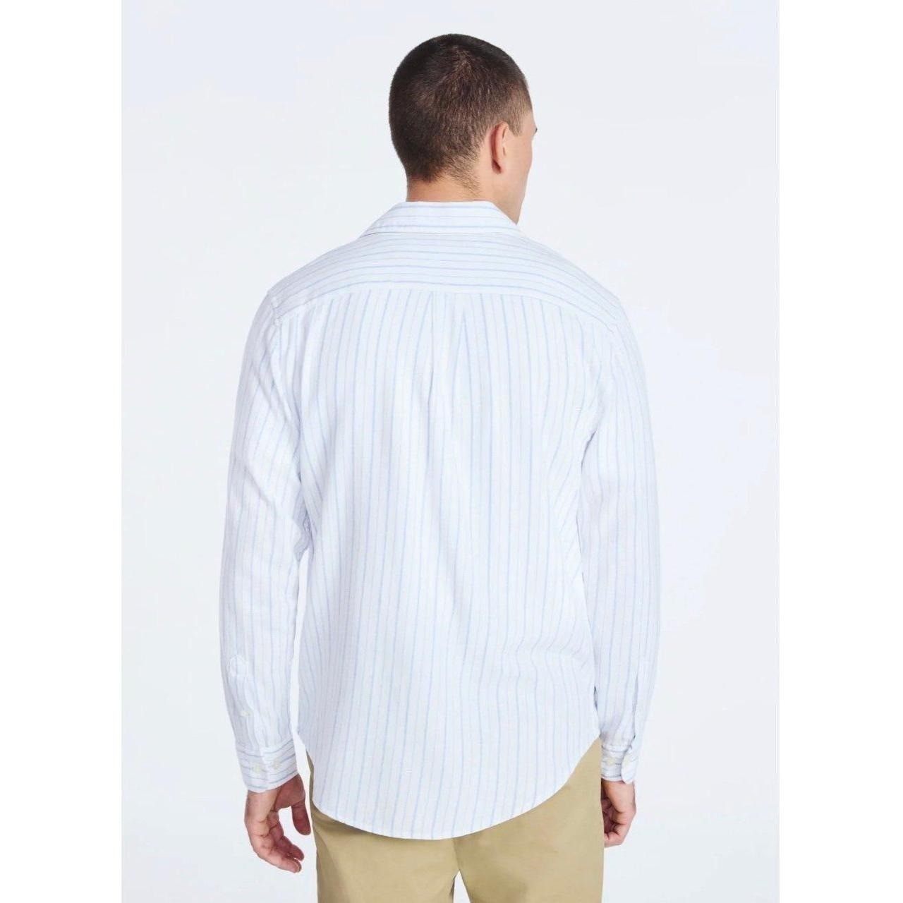 Free Assembly Men’s Button Front Flannel Shirt with Long Sleeves, Size XL