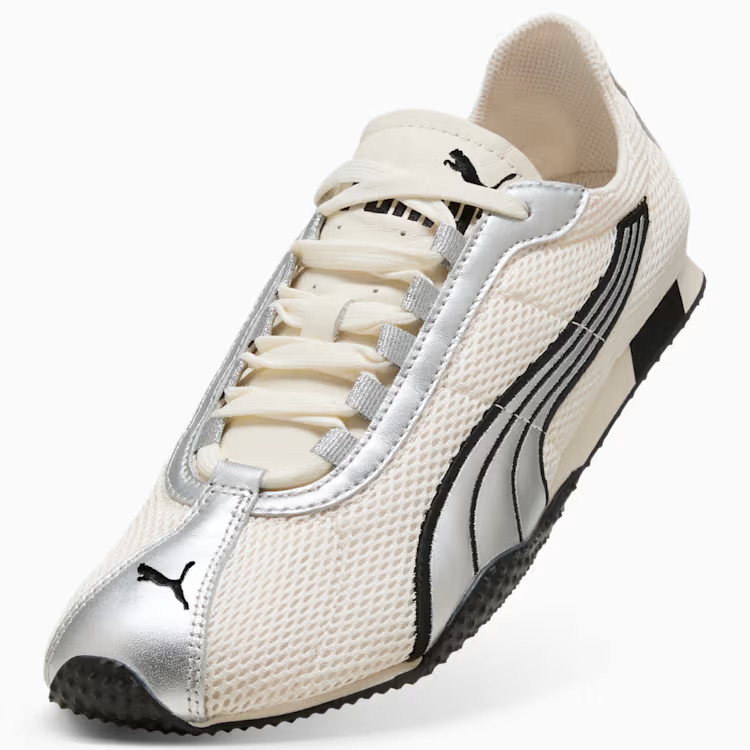 PUMA H-Street OG 403692-05 Ivory Silver Mesh Retro Racing Casual Sneakers Unisex