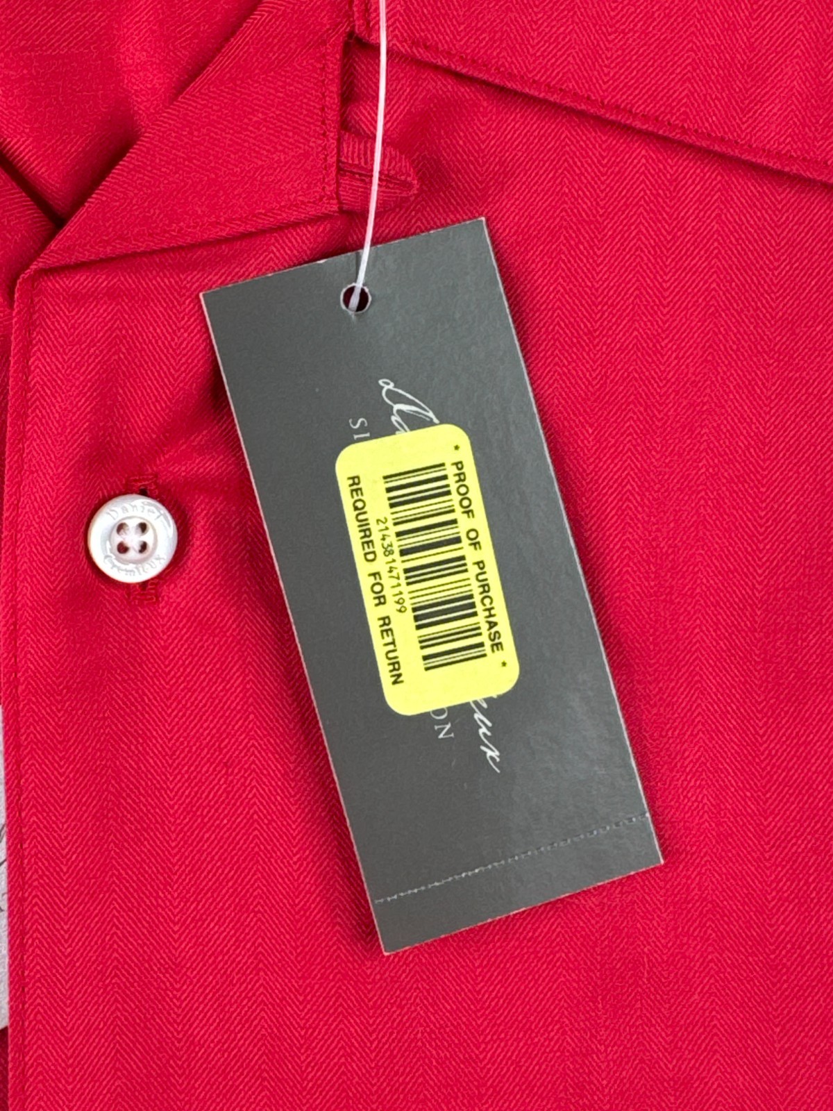 Daniel Cremieux NWT Signature Collection Red Button Up Shirt XL