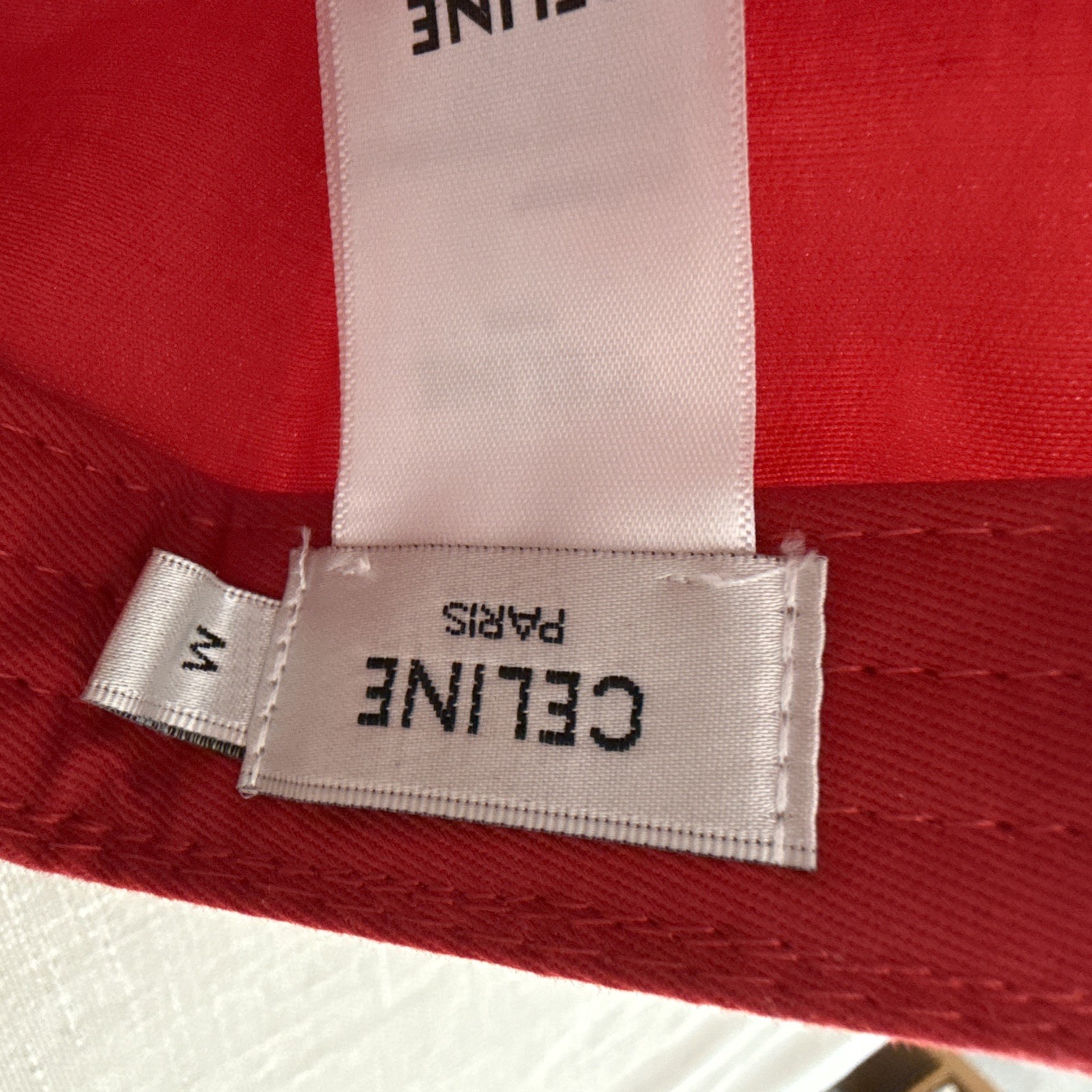 Celine Triomphe baseball cap Size M cotton embroidered Triomphe logo Paris