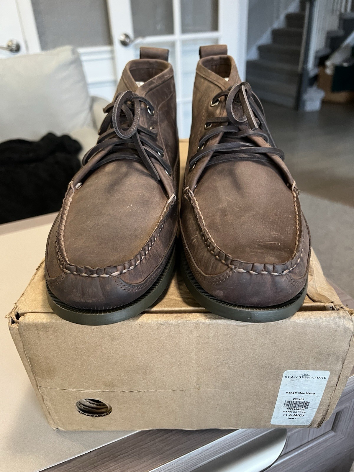 LL Bean Signature Ranger Moc 230105 Men’s Sz 11.5 Dark Coffee NEW NIB