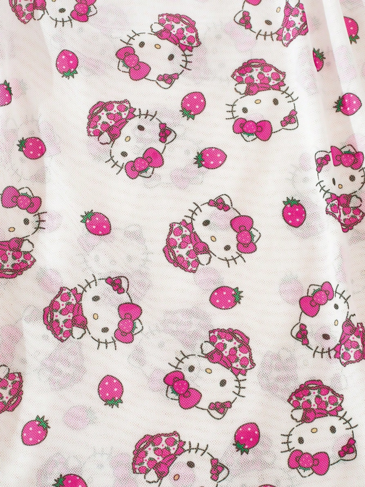 Sanrio Hello Kitty Pink Camisole Slip Mini Dress Nightgown Babydoll Lingerie