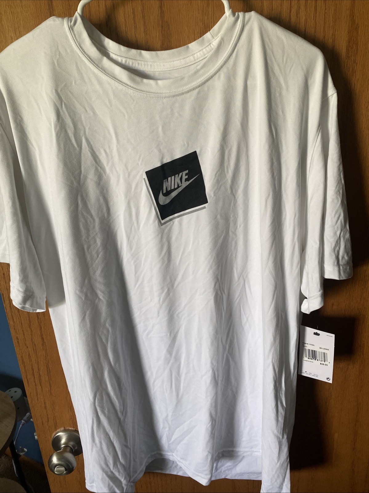 White Nike Dri Fit SS Shirt Size 2xl