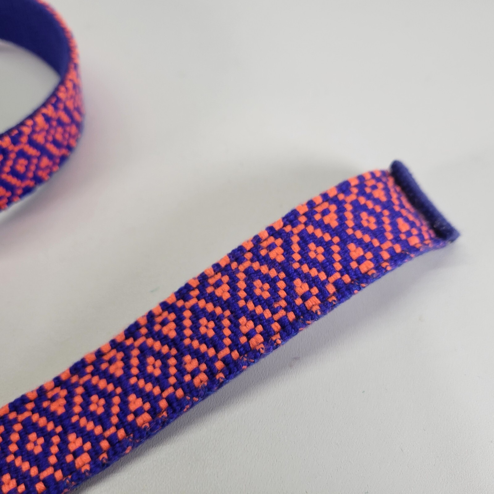J Crew Belt 28 30 32 34 S Ring Buckle Blue Orange
