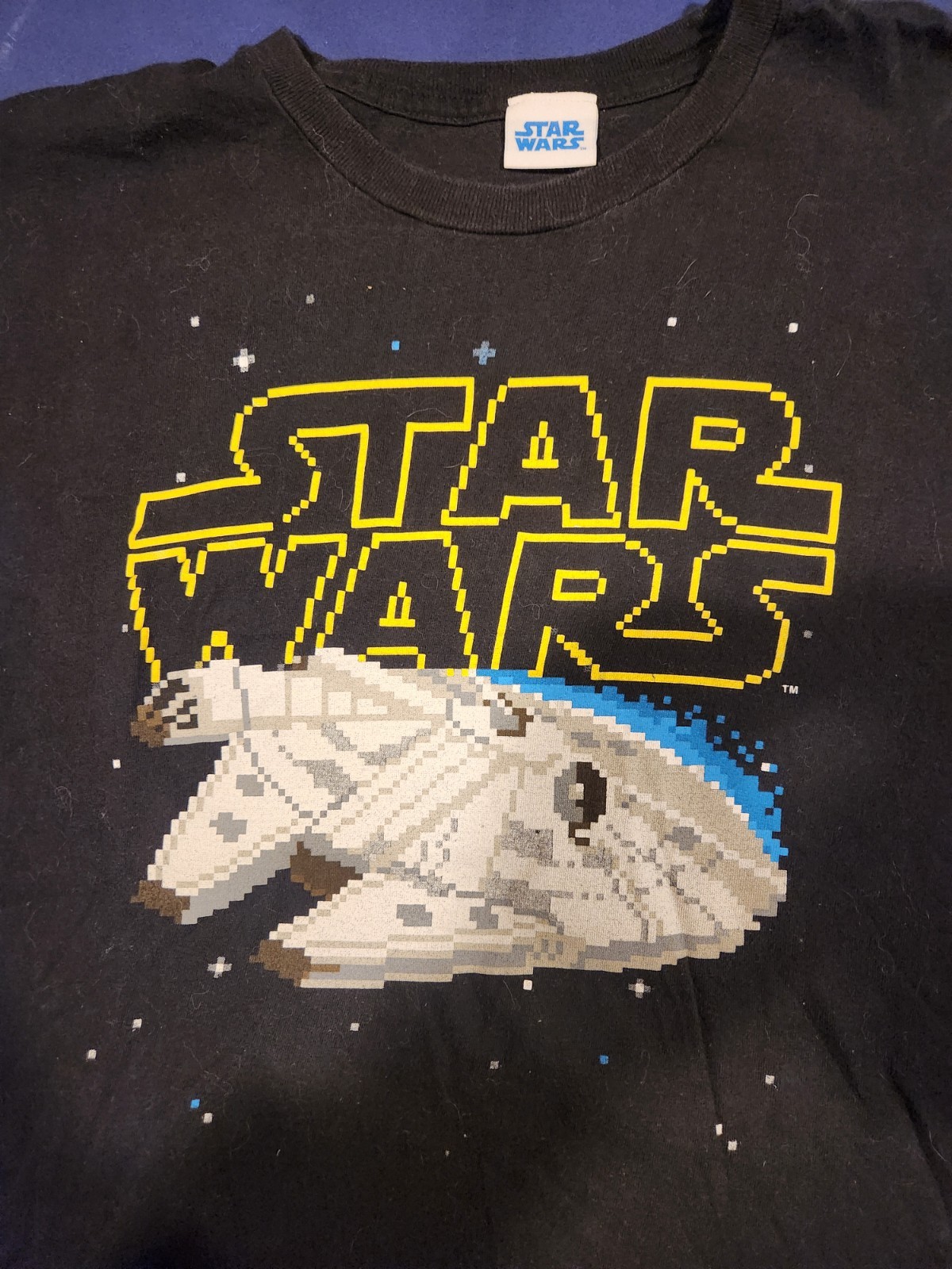 Vintage Star Wars Millenium Falcon Digitalized Lucasfilm LTD 1990s Tshirt medium