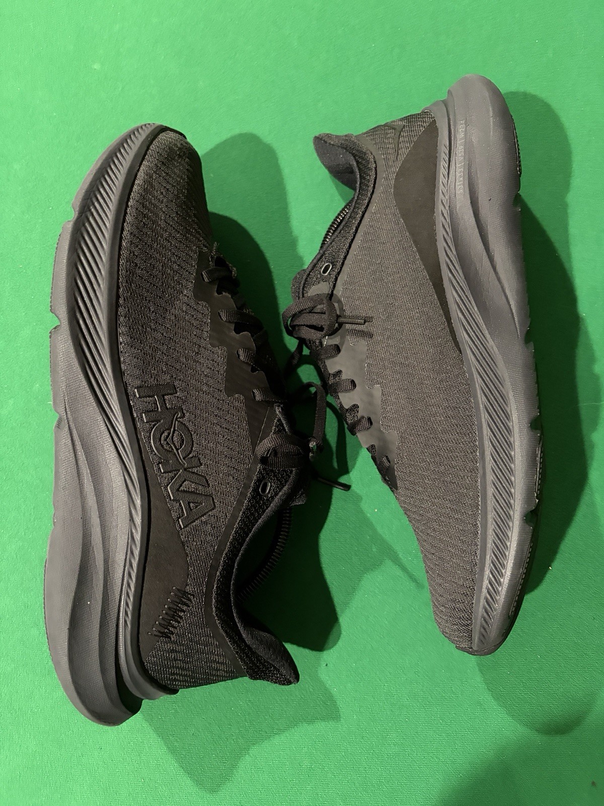 Hoka One One Solimar Men Size 11D Triple Black Running Shoe Sneaker 1123074 BBLC
