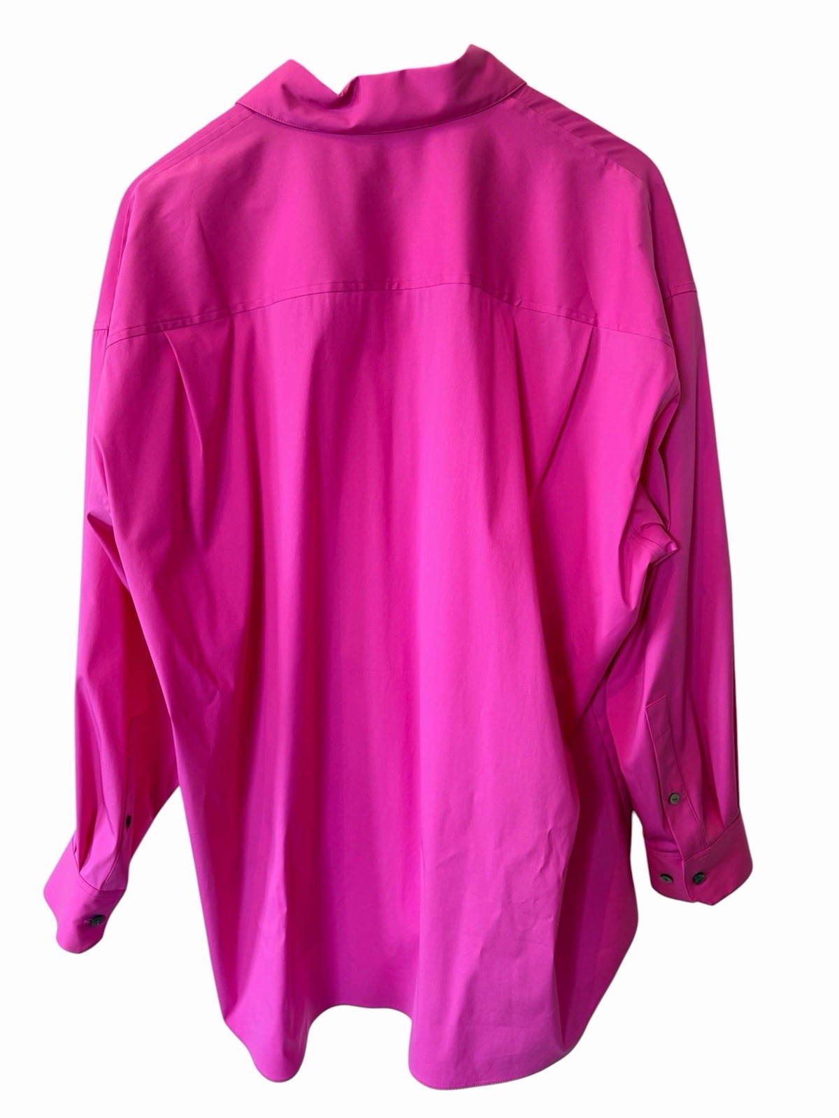 NWT Theory Oversized Shirt Pink Carnation Luxe N0104537 Size M/L Orig. $325