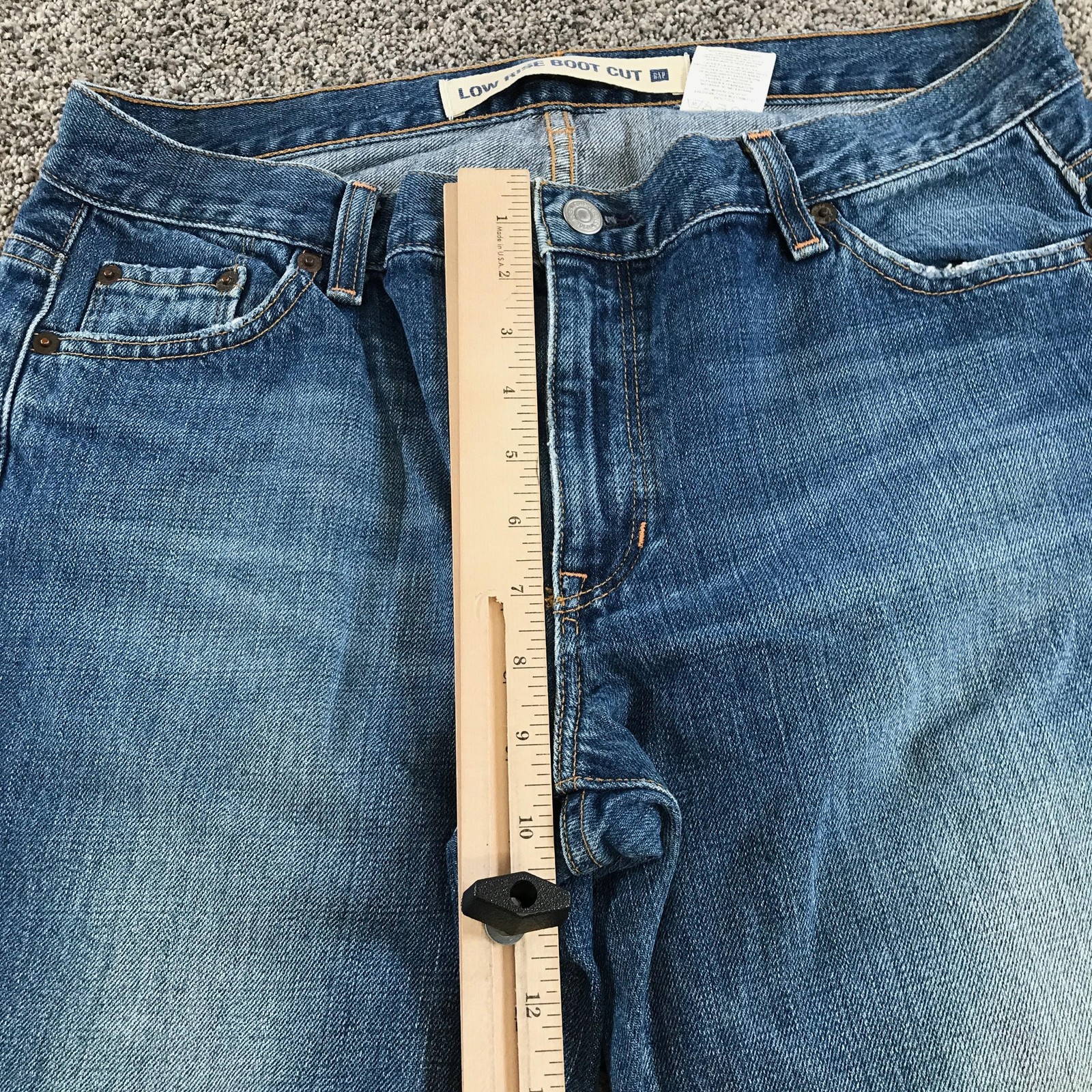 Vintage Gap Low Rise Bootcut Jeans Womens 12 Blue Med Wash Cotton Denim