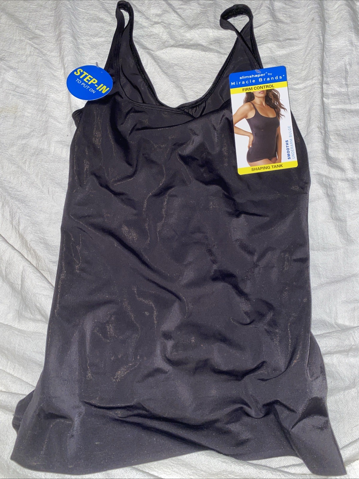 slimshaper by miracle brands Shaping Tank Top Black Size XXL