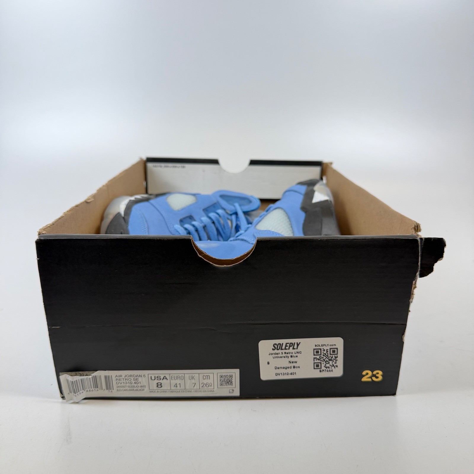 Jordan 5 Retro SE UNC University Blue Black White DV1310-401 Mens Size 8