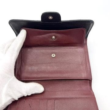 Chanel Caviar Skin Matelass Trifold Long Wallet CHANEL