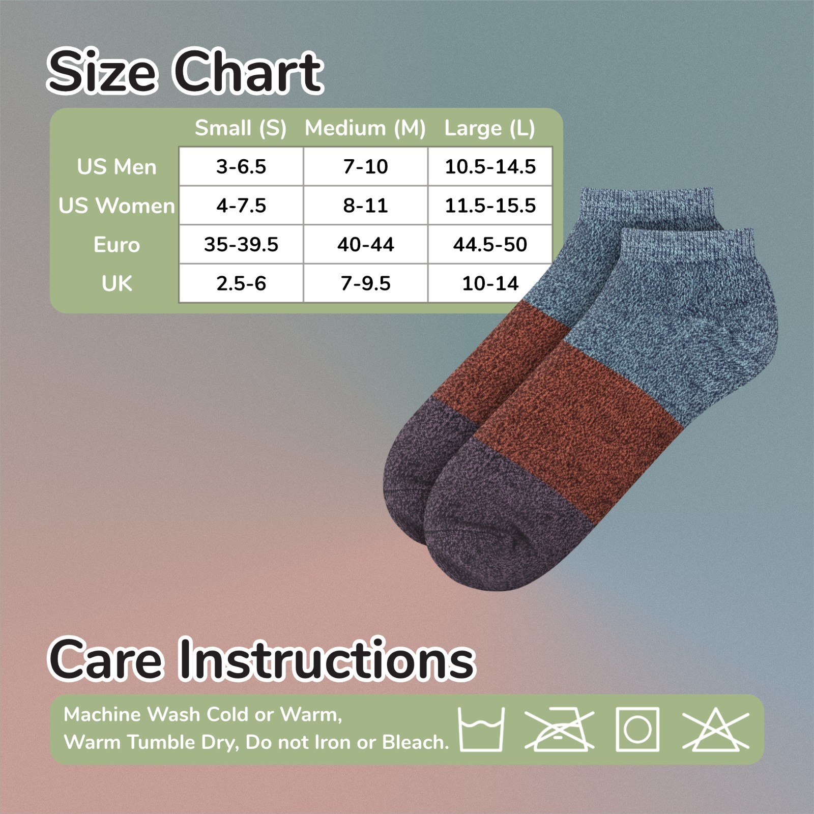 BambooMN Unisex Rayon from Bamboo Classic Casual Ankle Socks Color Block