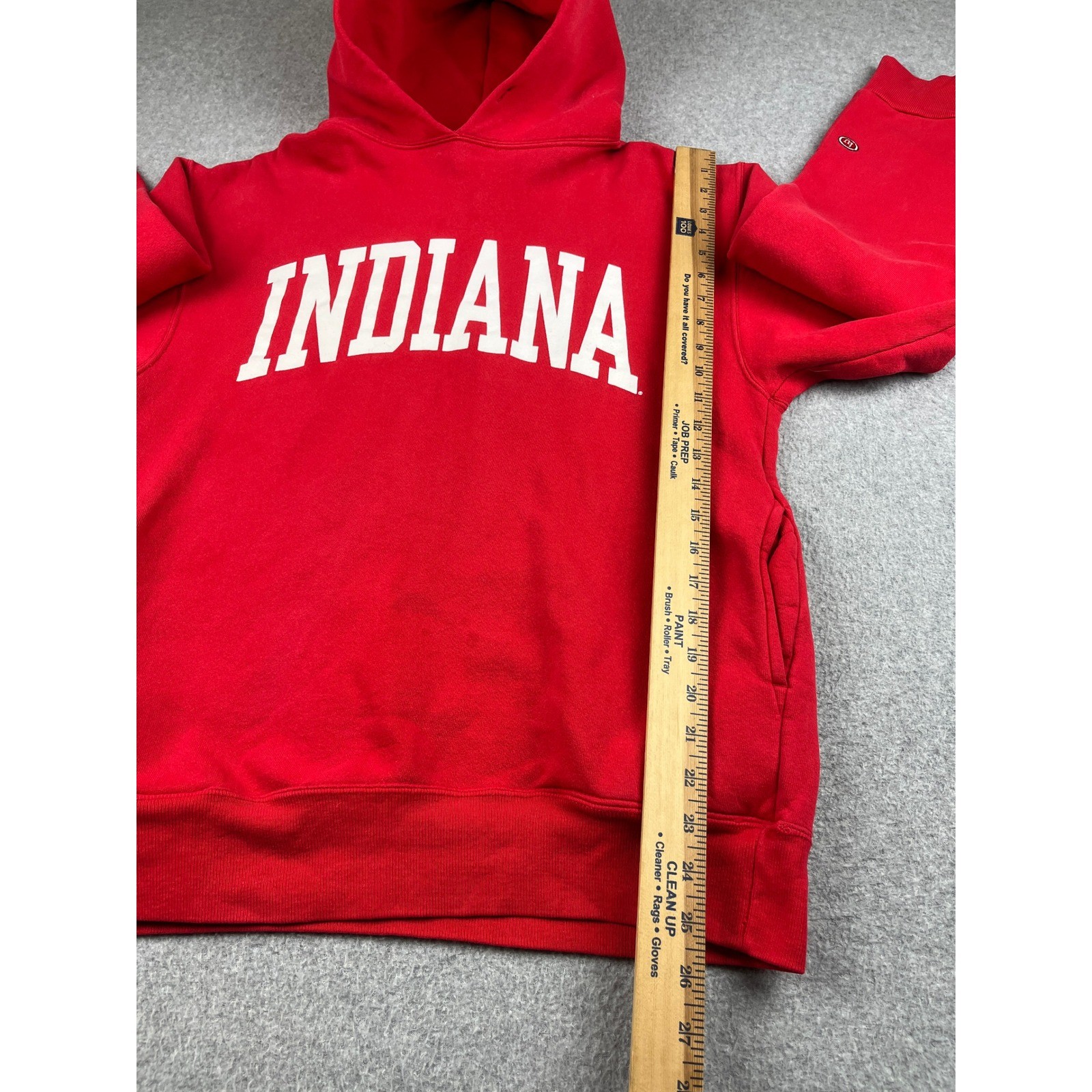 Vintage Indiana Hoodie Mens Medium Red Collegiate Pullover USA Cotton Exchange