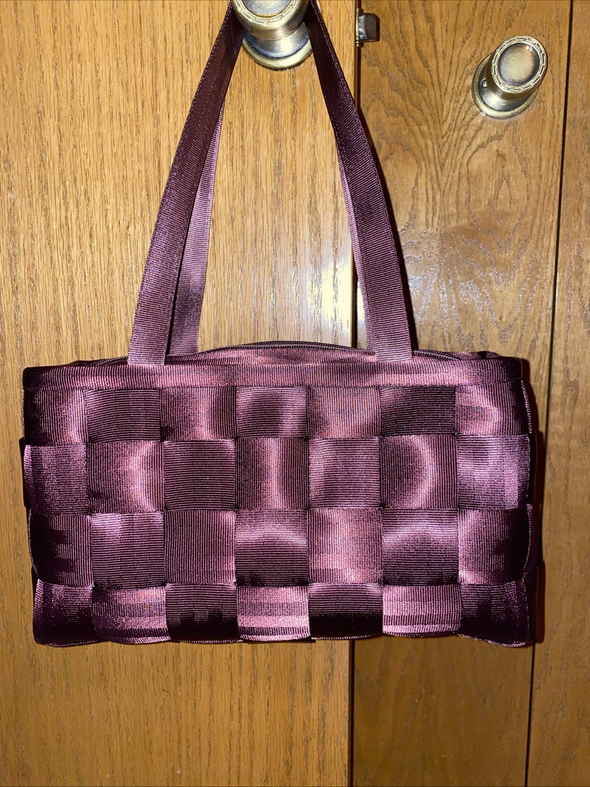 Harvey’s Seatbelt bag Large Satchel In Merlot Seatbelts