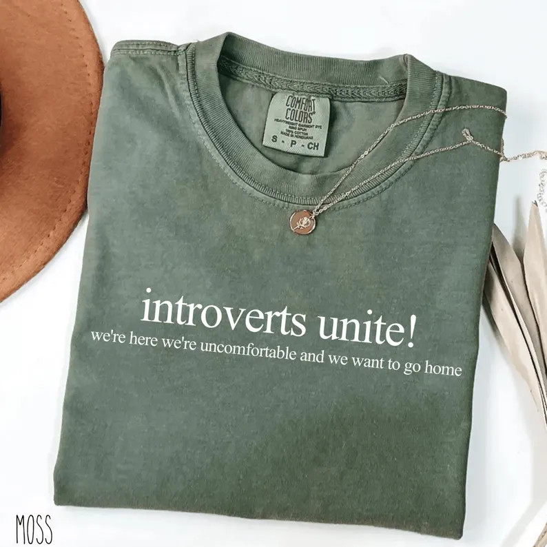 Introverts Unite Comfort Tee Funny Introvert Humor Gift