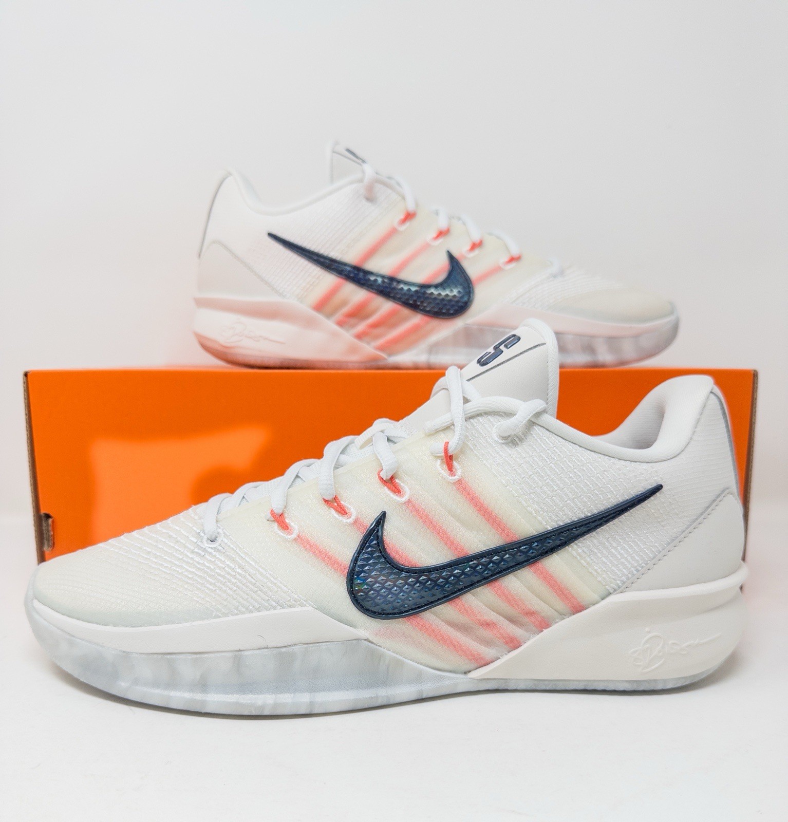 Nike Sabrina 3 Phantom/Ivory/Rush Coral/Black HF2881 003 Women Sz 12
