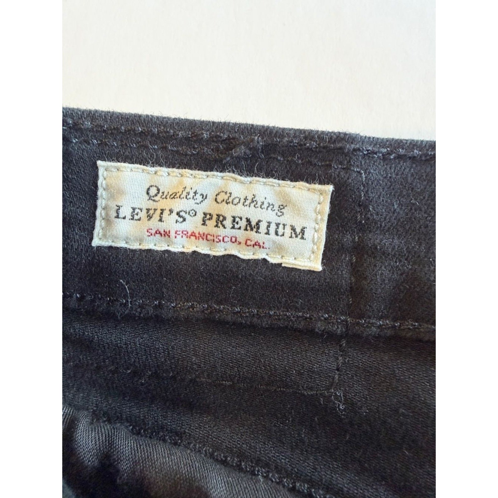 Levi’s Mile High Cropped Flare Jeans Women 29 Black Pardon My French Raw Hem