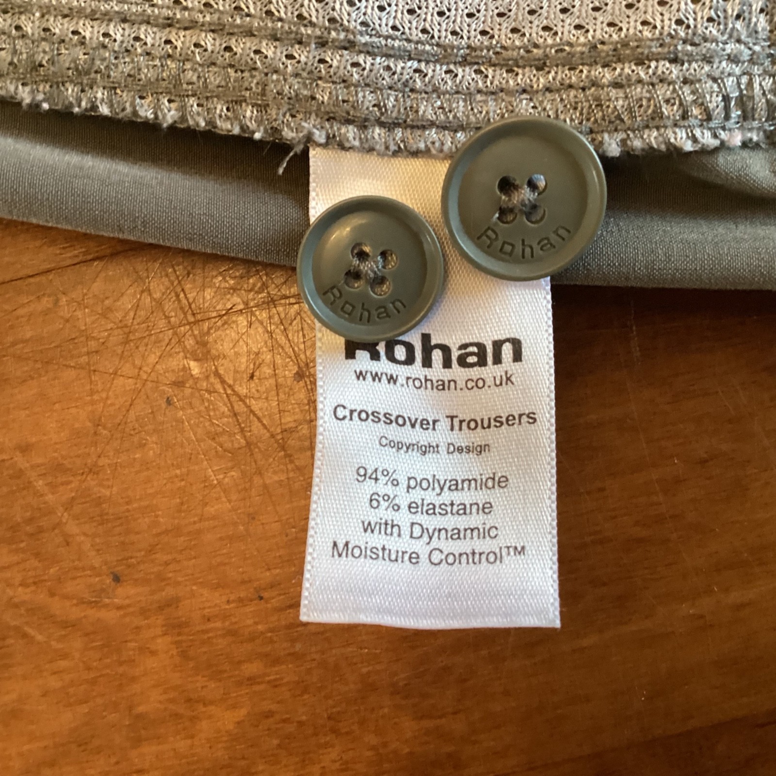 Ladies Rohan Crossover Light Green Walking Hiking Holiday Trousers, Size 16R