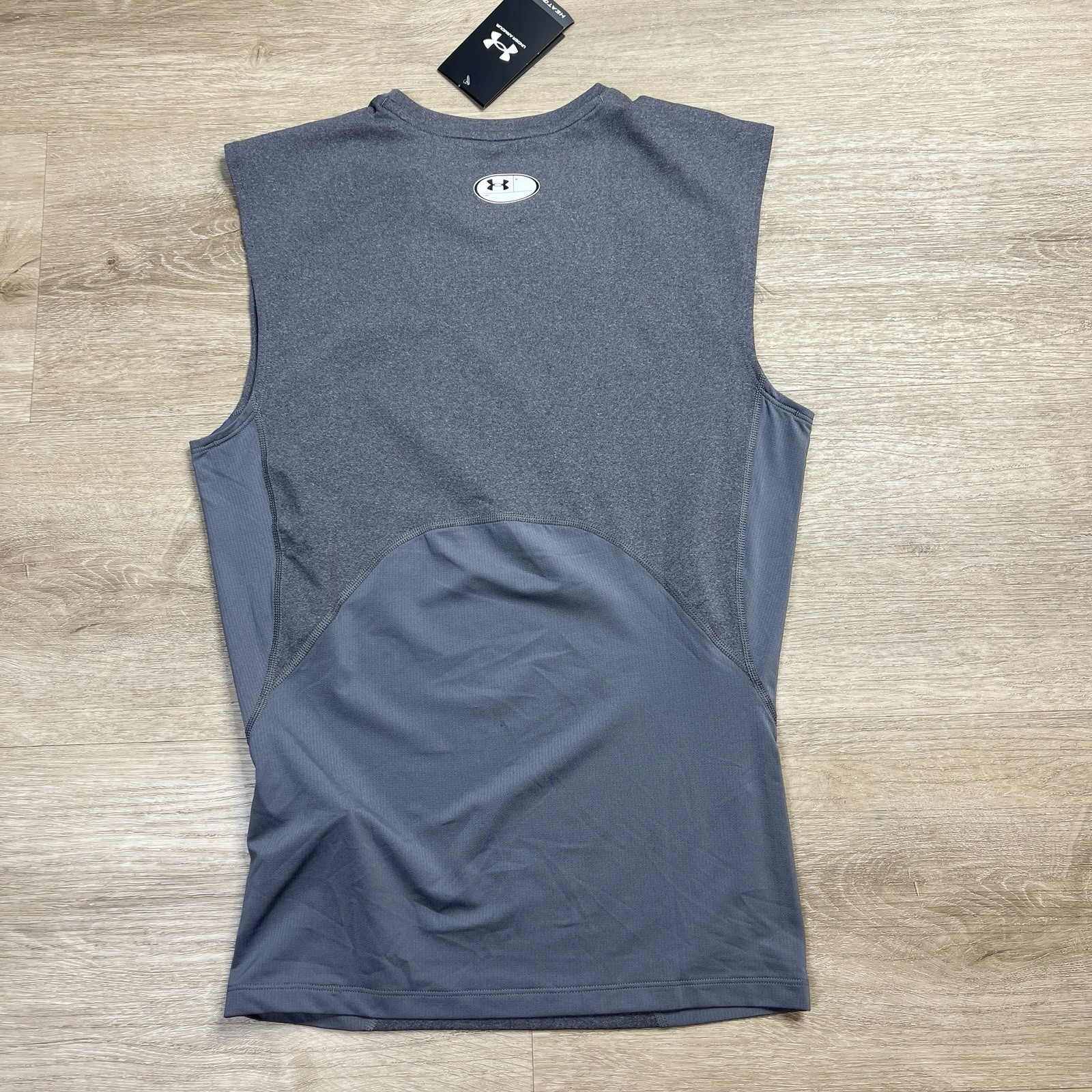 Under Armour Heatgear Compression Tank Top Sleeveless Gray Mens Size Large NWT