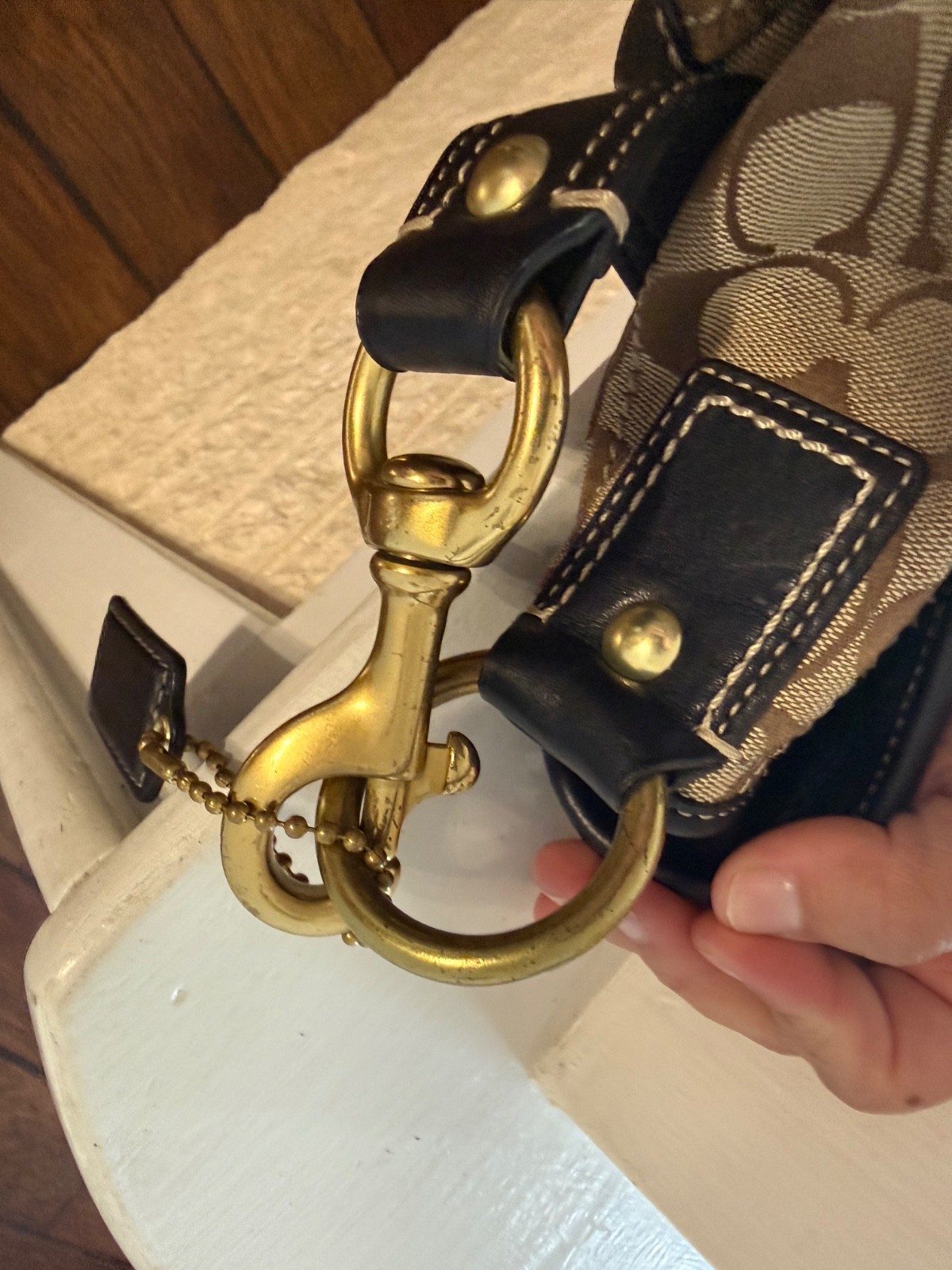 Authentic Coach Vintage Legacy/Ali Signature Flap Jacquard (model G0893-F12857)