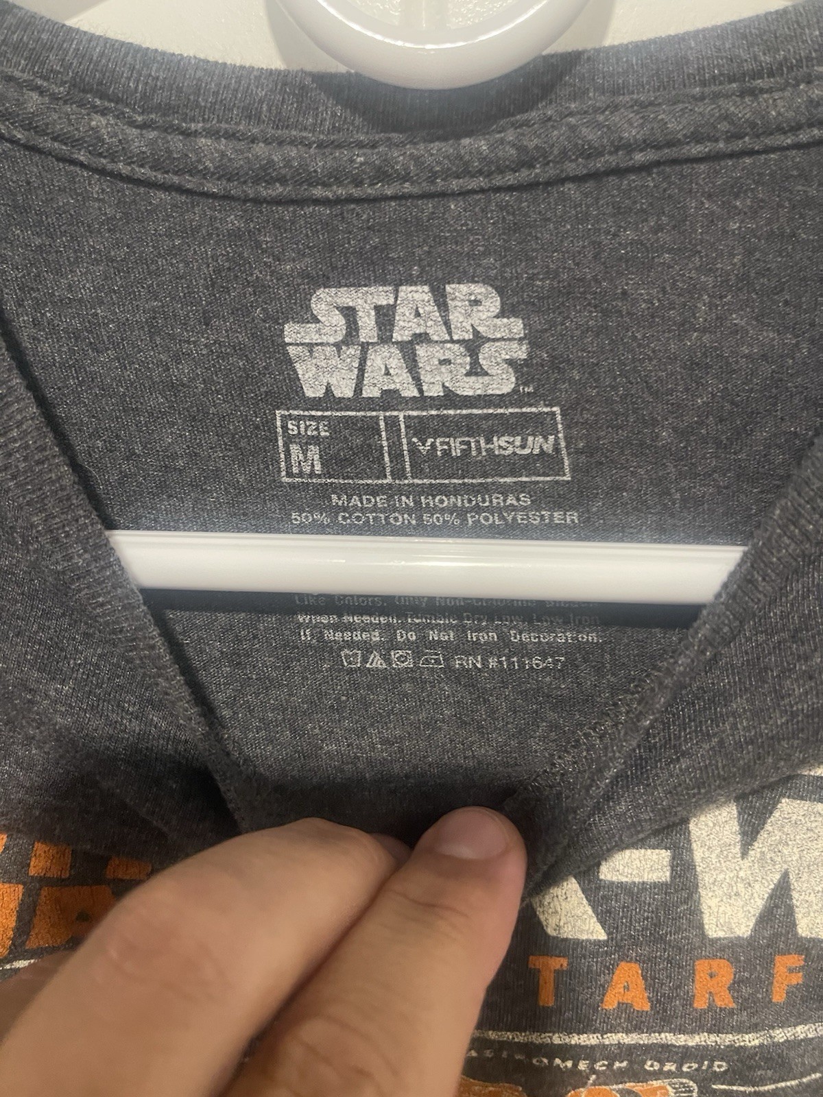 Star Wars X-Wing Starfighter Graphic T Shirt Men’s Medium Gray Fifth Sun