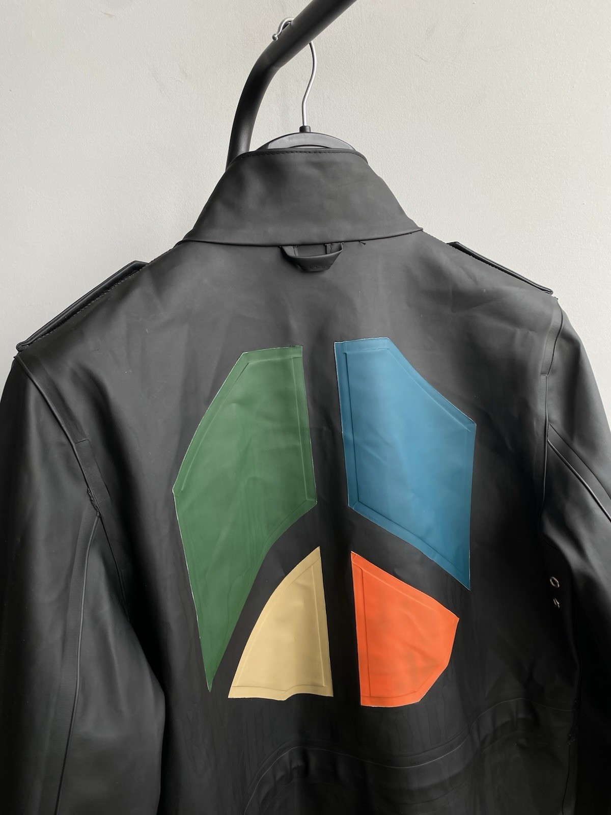 STUTTERHEIM Stockholm Men’s M-65 Rain Coat Black Jacket Size M