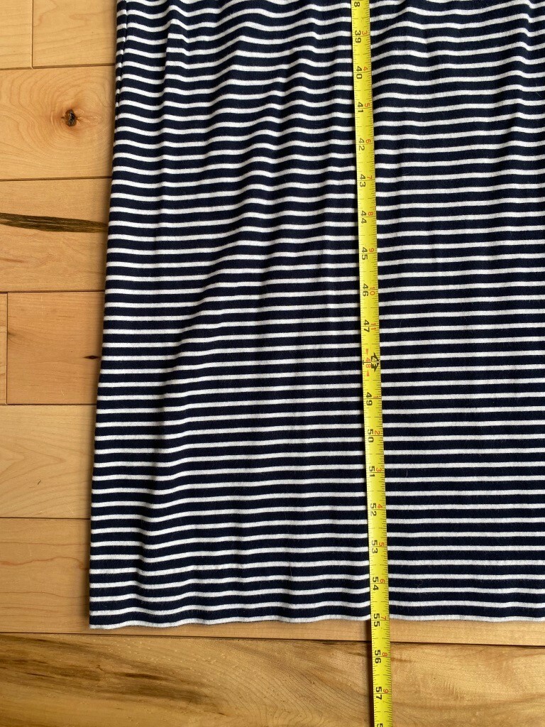 Womens LL Bean striped cotton maxi dress size S in EUC