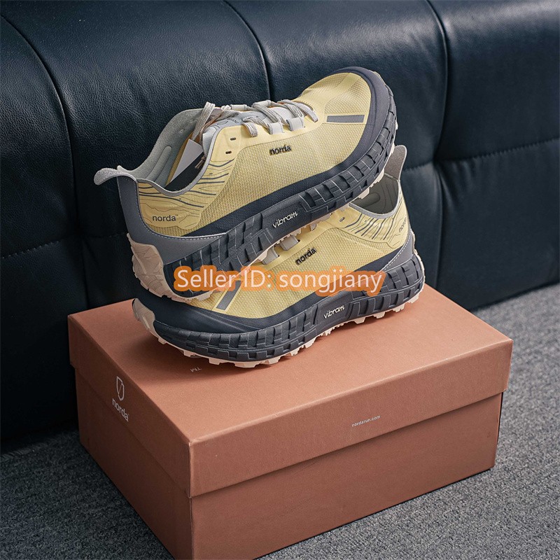 NORDA 001 Dyneema Mountain Outdoor Yellow Black Unisex Sneakers