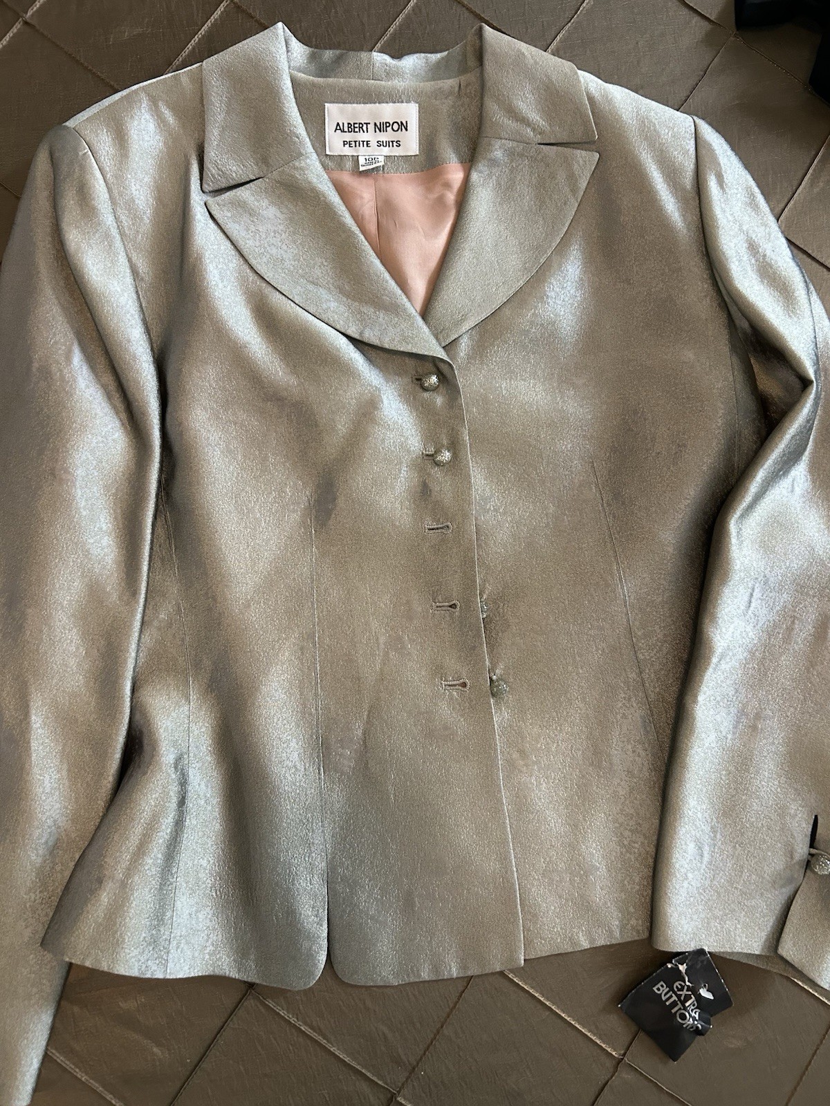 Albert Nipon Petite Suits 2-piece size 10P Sage Green
