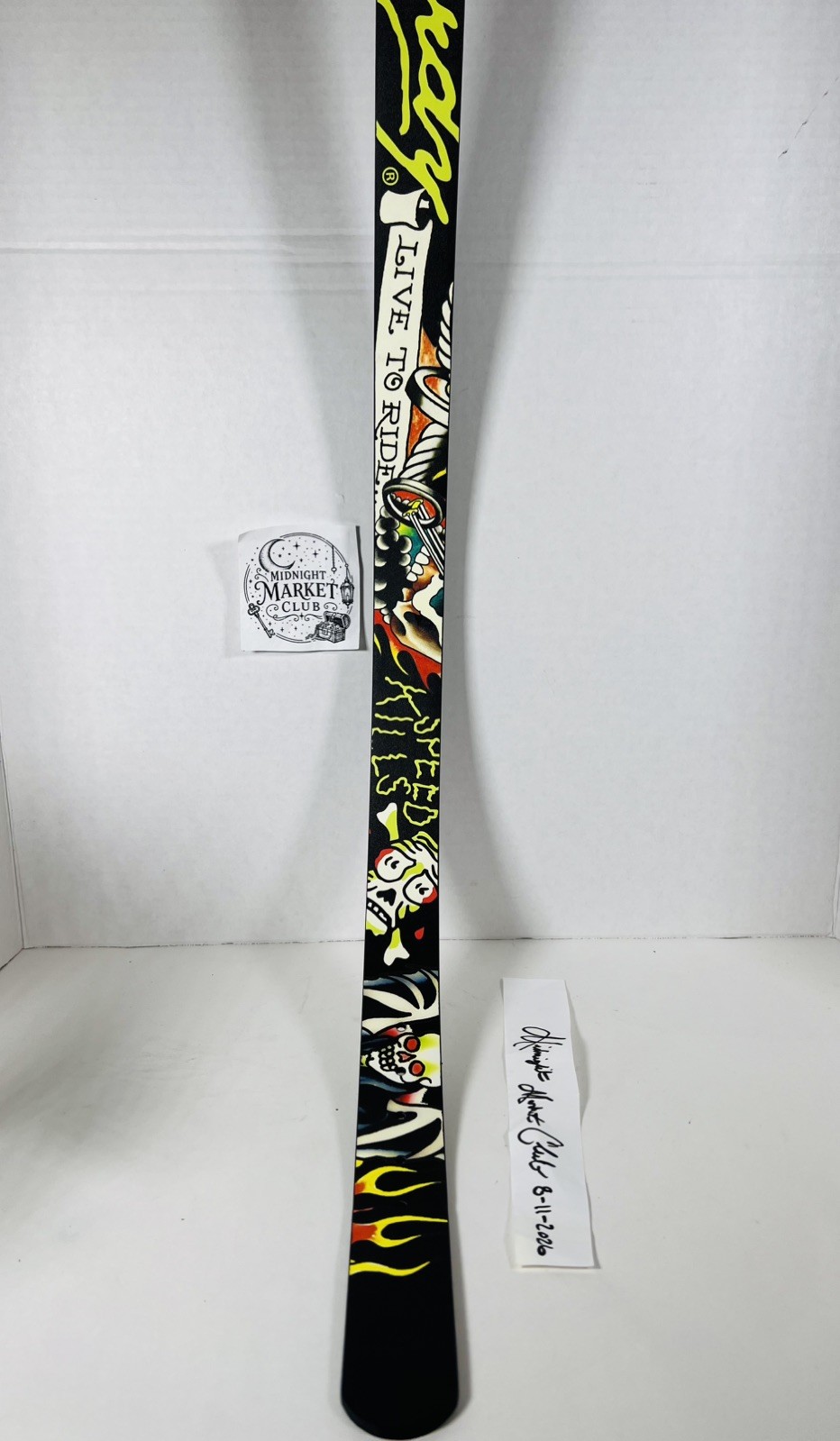 NWT Ed Hardy Men’s Skull Tattoos Reversible Leather Belt SZ 34 Punk Rock Y2K