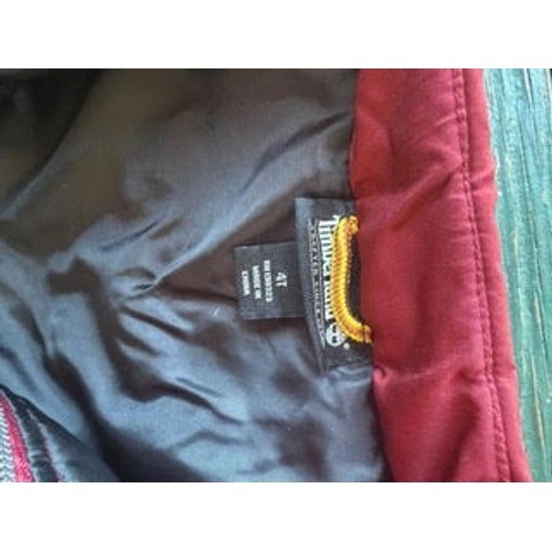 Timberland Kids Burgundy Red Quilted Puffer Vest Size 4T Zip Up Outerwear