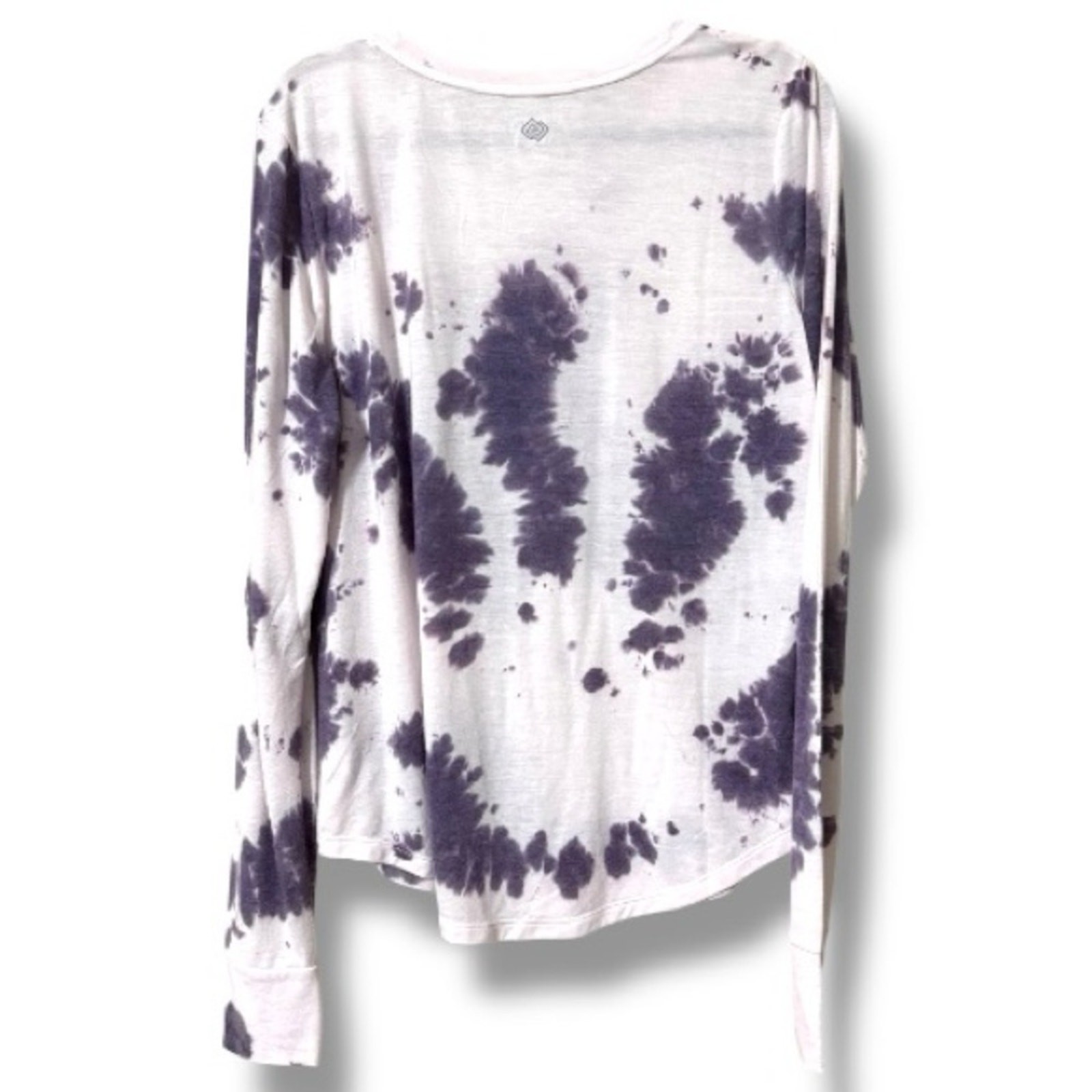 ZELOS size XL tie-dye slim long set-in sleeve shirt activewear casual new