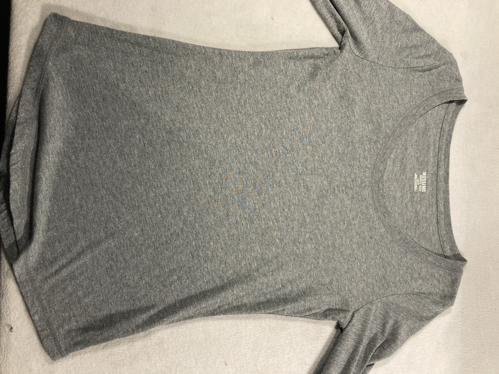 Mossimo Supply Co. Women’s Regular XS Gray Scoop Neck Long Sleeve Knit Tee