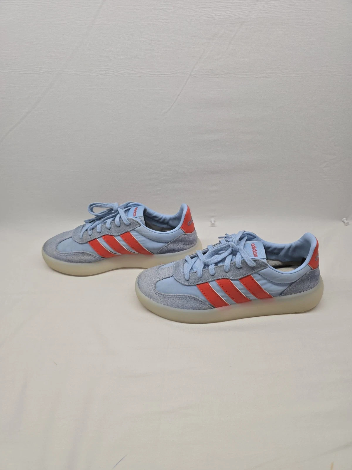 Adidas US 7 Shoes Blue/Red/White Classic Suede Retro Barreda Decode