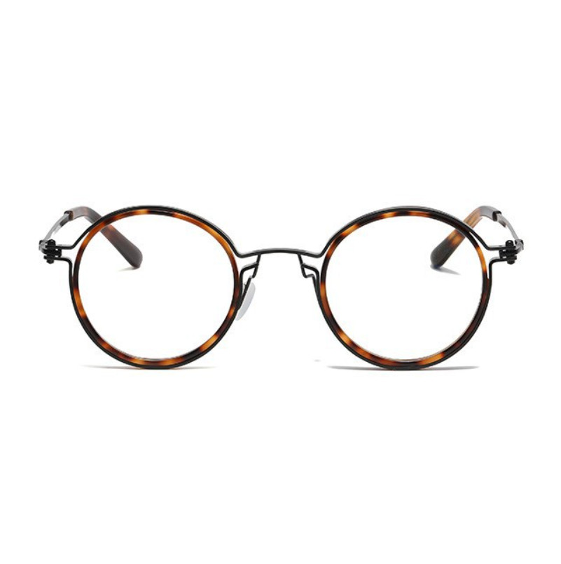 Round Metal Punk Photochromic Reading Glasses For Men Fashion Sunglasses New