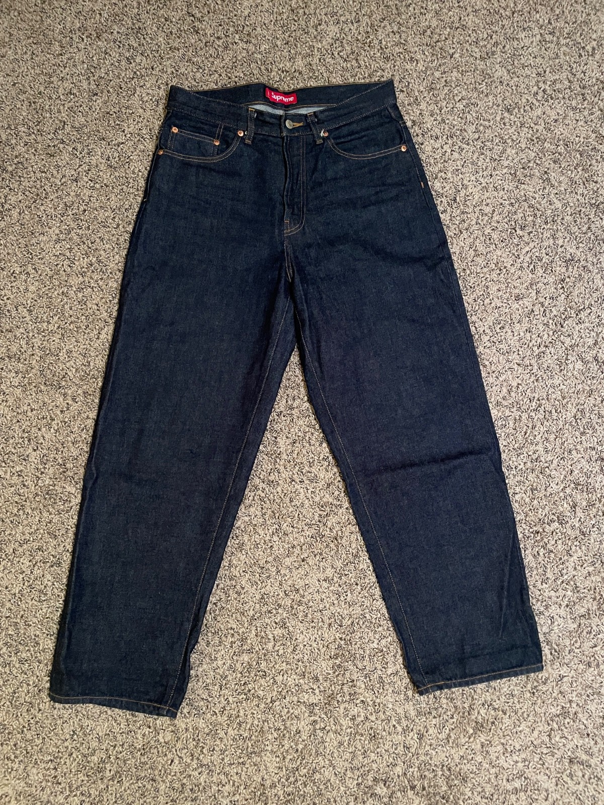 Supreme Rigid Baggy Selvedge Jean Blue Sz 30 Made in Japan