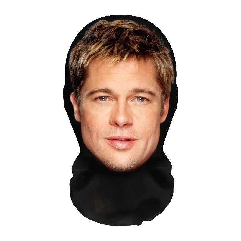 3D Celebrity Face Mask Funny Full Head Balaclava Cosplay Halloween Party Props