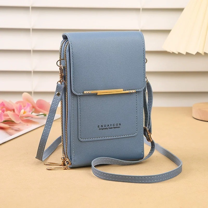 Women’s Crossbody Phone Bag Touch Screen Wallet PU Leather Shoulder Purse