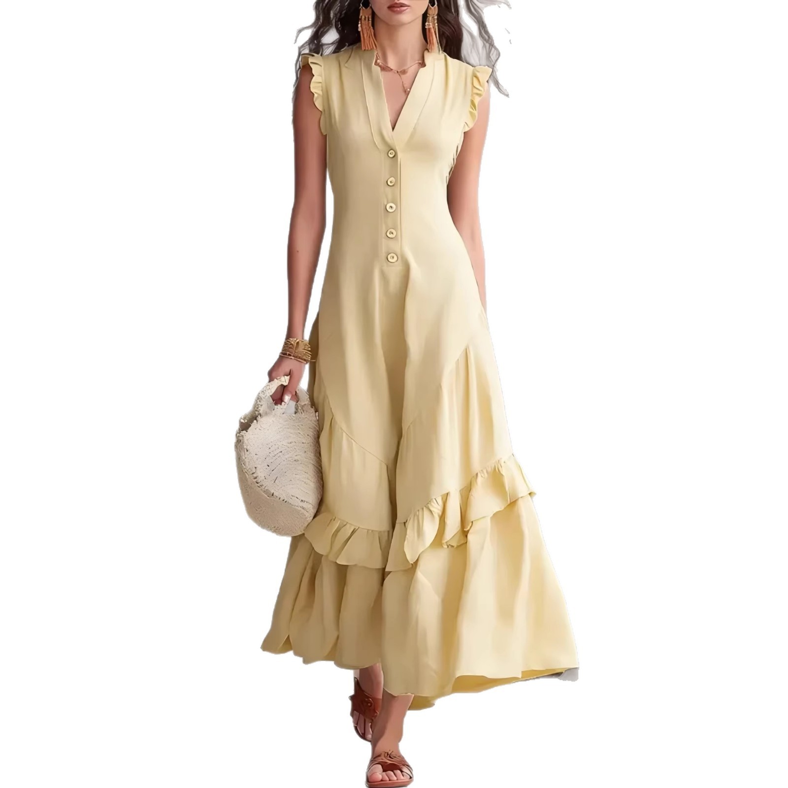 Elegant And Sophisticated Sleeveless Womens Dress