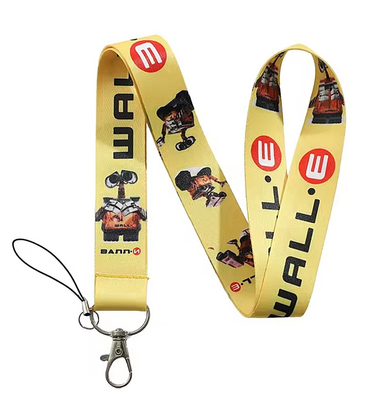 WALL-E Cartoon Robot Keychain & Lanyard