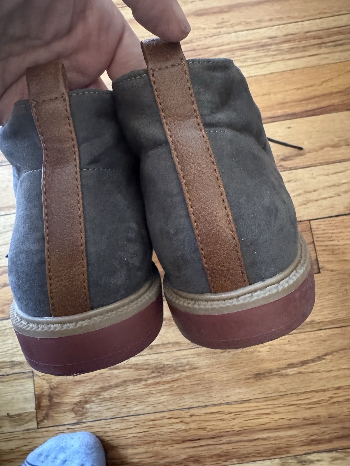 Tommy Hilfiger Michael Chukka Gray Boys Boots Size 4 Shoes Dress Casual