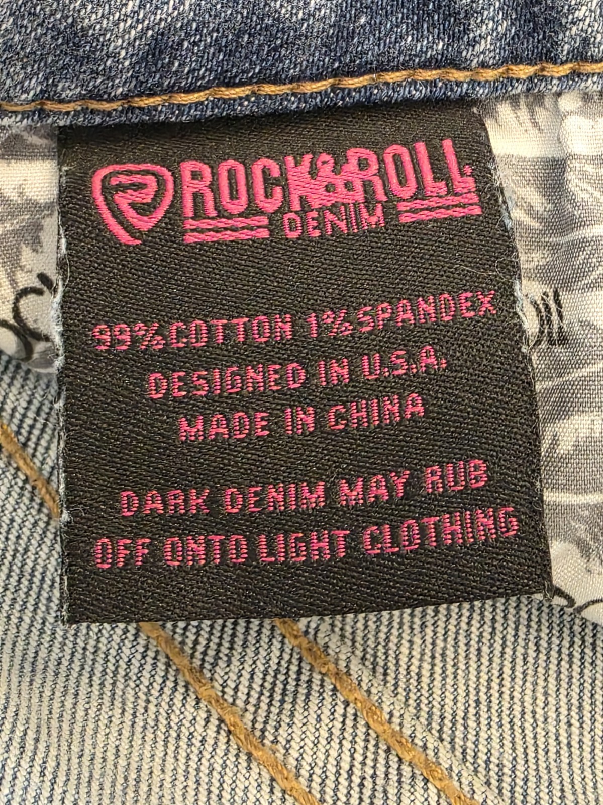 Rock and Roll Denim Womens 36×27 High Rise Straight Cropped Jeans