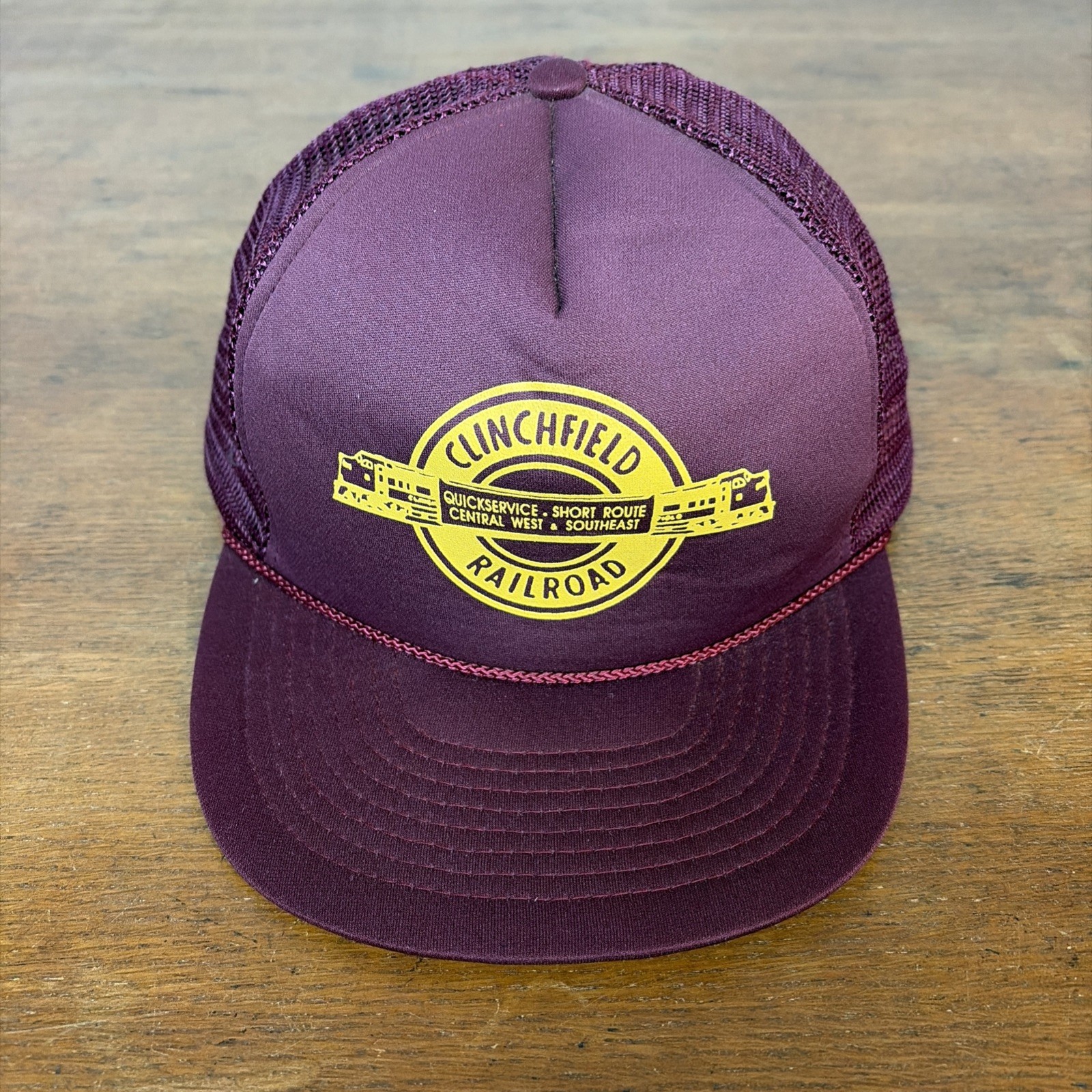Clinchfield Railroad Hat Cap Polyester Foam & Mesh Snapback Trucker One Size