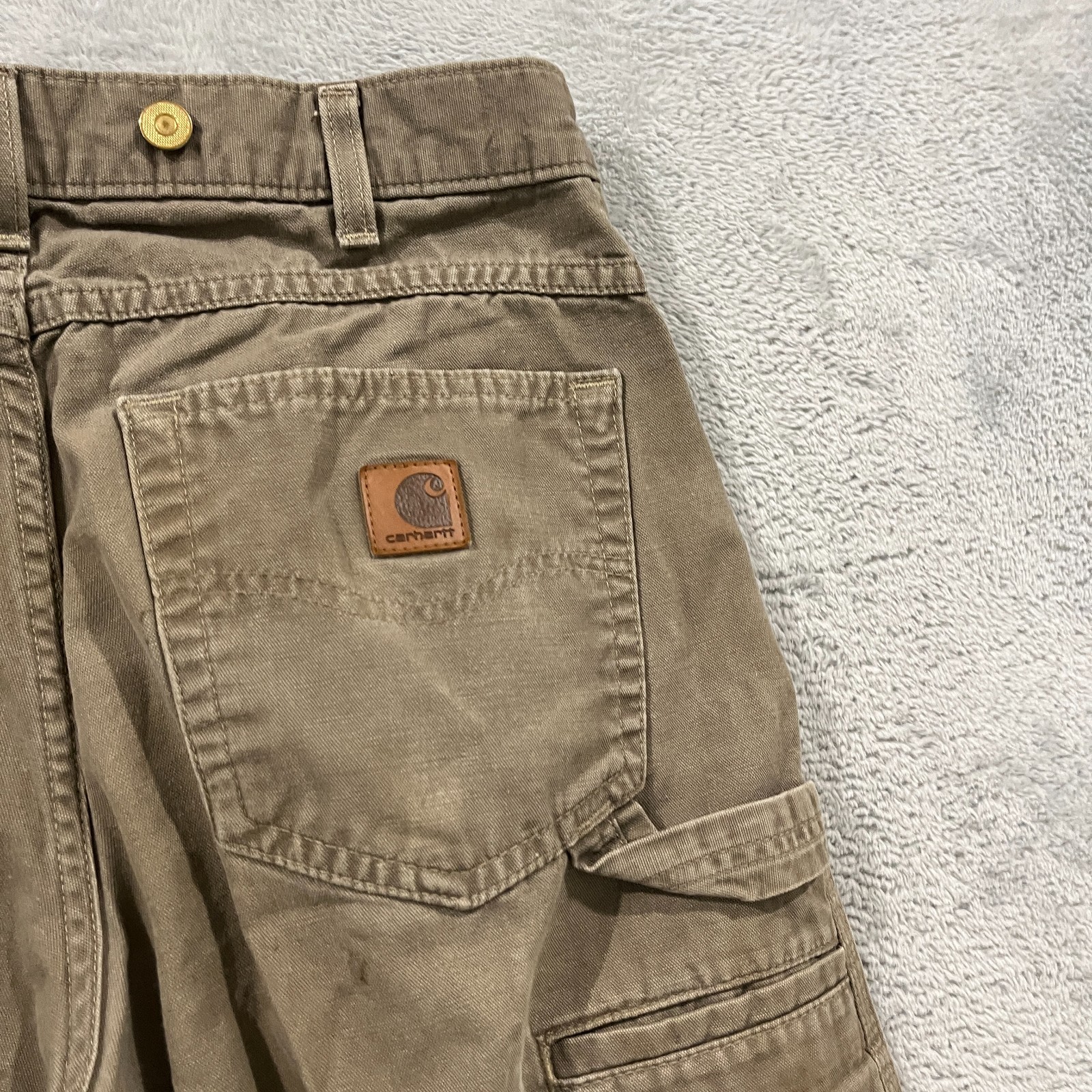 Carhartt Carpenter Pants Mens 32×34 (fit 30×34) Straight Leg Loose Hammer Loop