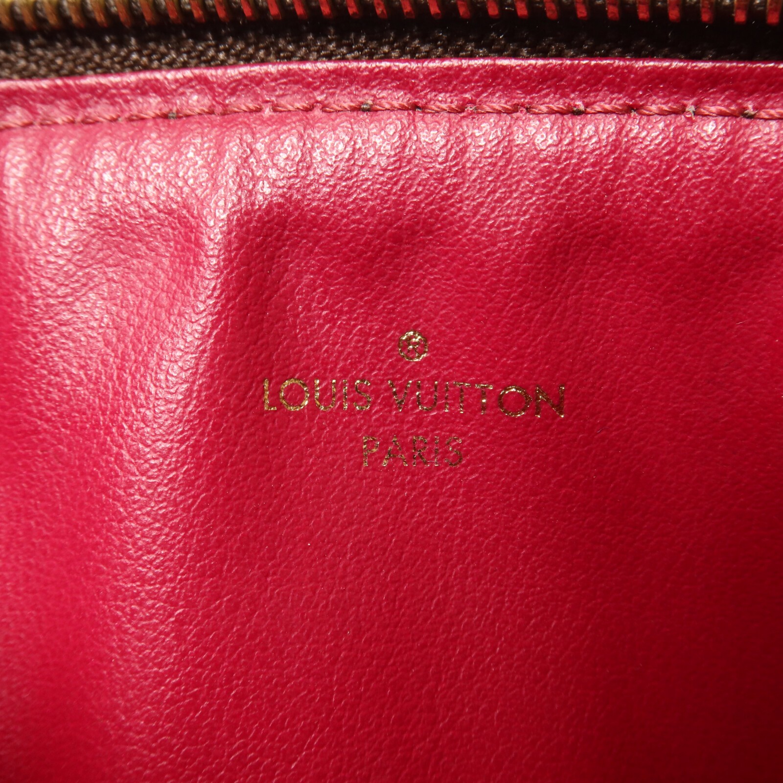 LOUIS VUITTON LV GHW Pochette Felicie Chain Shoulder M61276 Monogram Brown/Red