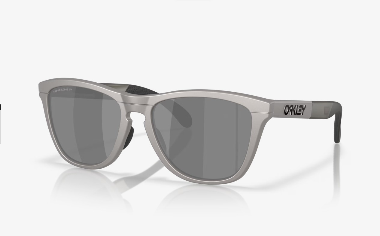 Oakley Frogskins Sunglasses Matte Dark Silver Prizm Black Polarized OO9284-2355
