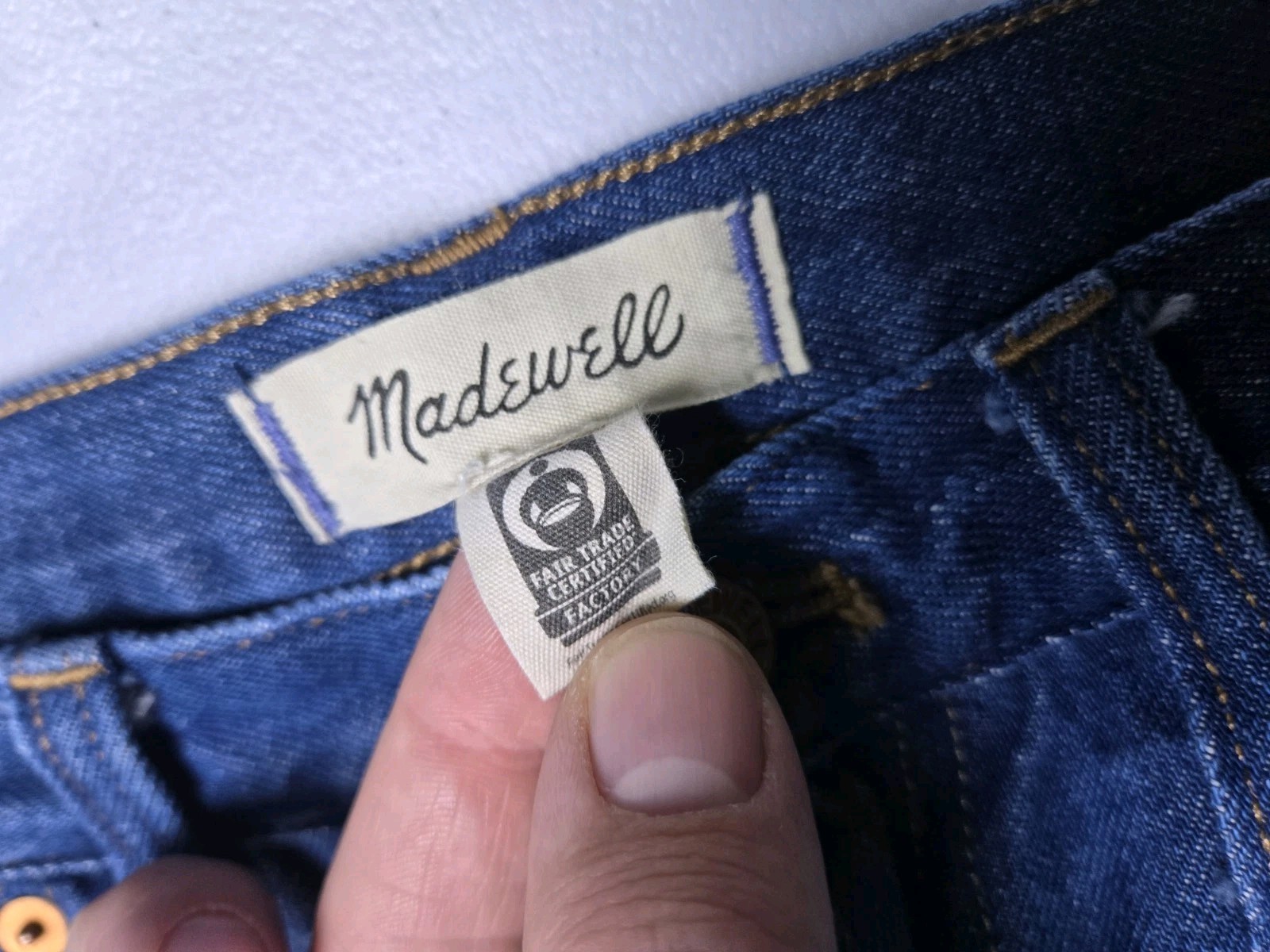 Madewell – Dark Blue Baggy Straight Loose Jeans – Womens 30W x 29L