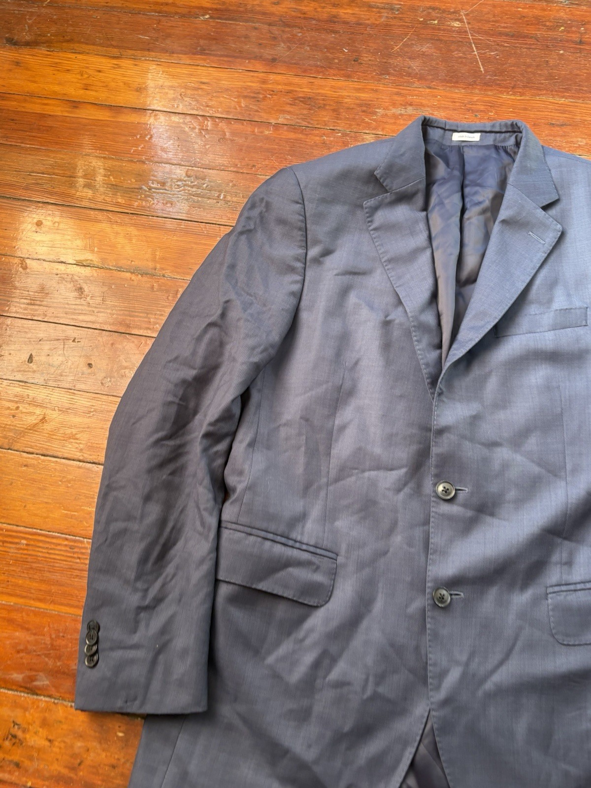 Mens Peter Millar Gray Blue Wool Sportcoat Blazer Jacket Size SEE PICS