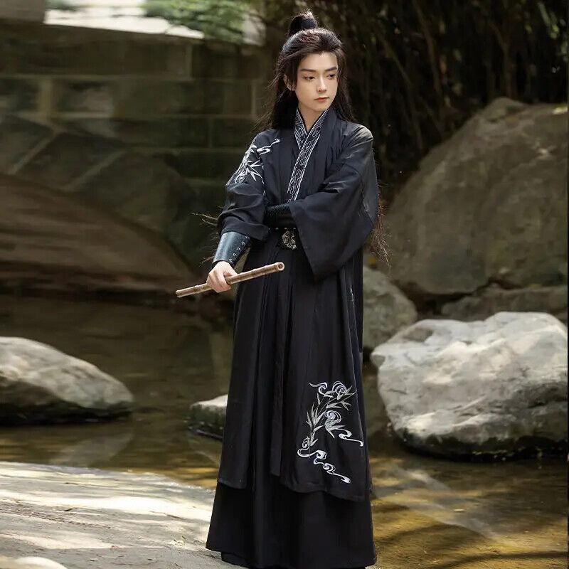 Chinese robe ancient men women Kimono hanfu Traditional cosplay Dance Costume