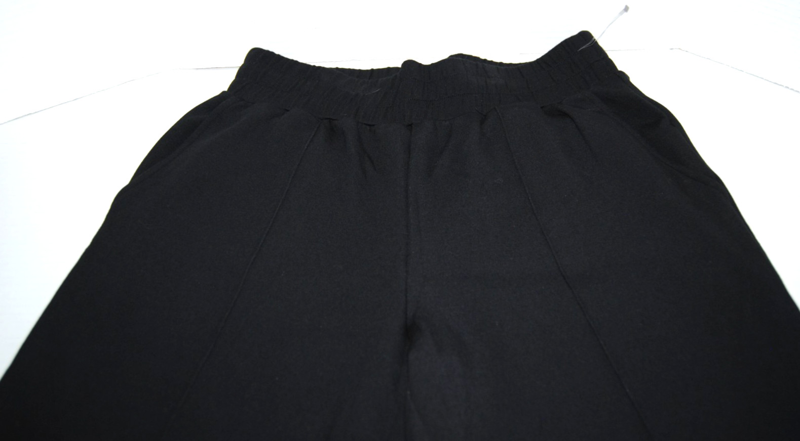 NWOT VARLEY DOUBLE SOFT THE WIDE LEG 28-INCH PANTS BLACK WOMEN’S SIZE SMALL $132